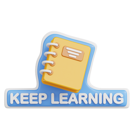 Keep Learning  3D Icon