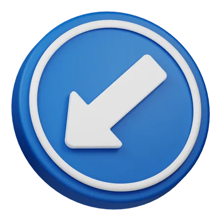 Keep Left  3D Icon