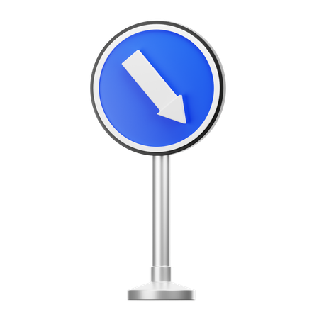 Keep right  3D Icon
