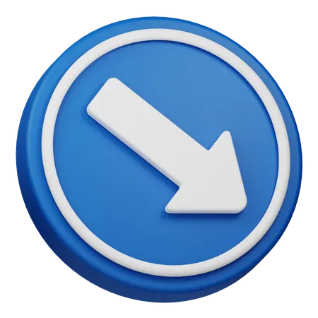 Keep Right  3D Icon