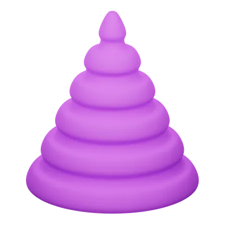 Kegel abstrakte Form  3D Icon