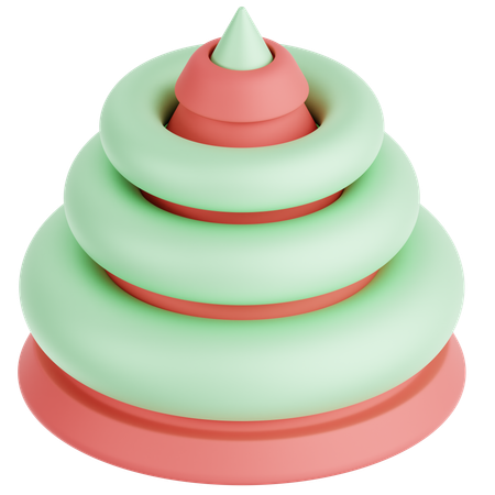 Kegel abstrakte Form  3D Icon