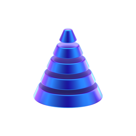 Kegel abstrakte Form  3D Icon