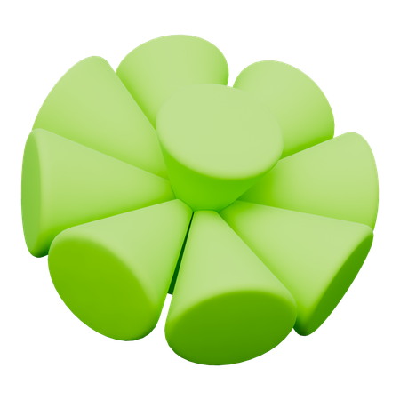 Kegel abstrakte Formen  3D Icon