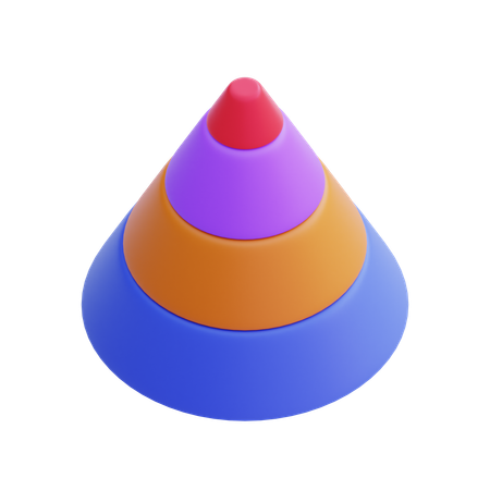 Kegeldiagramm  3D Icon