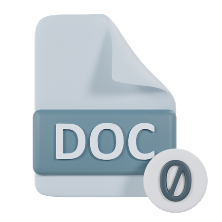 Kein Dokument  3D Icon