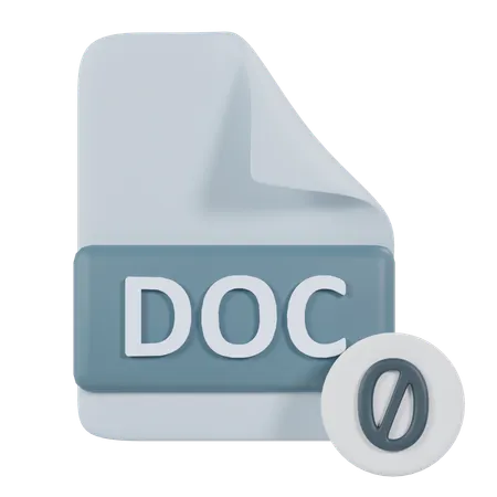 Kein Dokument  3D Icon