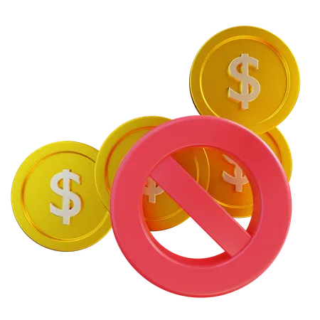 Kein Geld  3D Icon