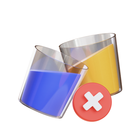 Kein Getränk  3D Icon
