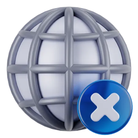 Kein Internet  3D Icon