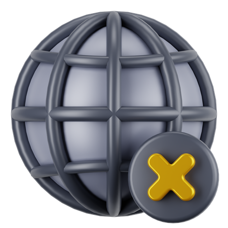 Kein Internet  3D Icon