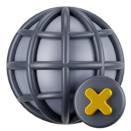 Kein Internet  3D Icon