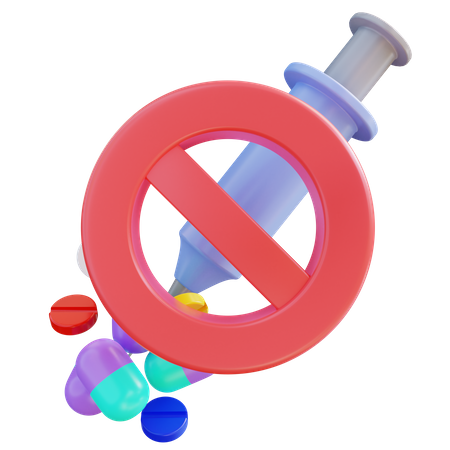 Keine Droge  3D Icon