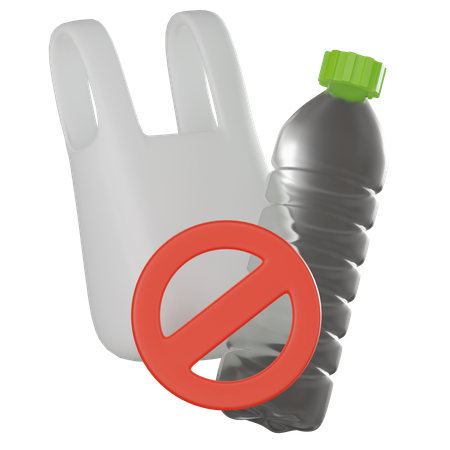 Kein Plastik  3D Icon