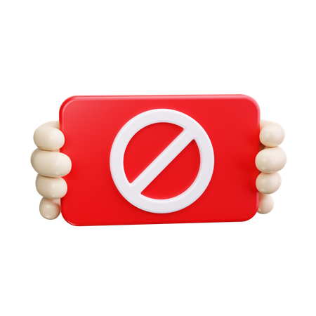 Kein Protest  3D Icon