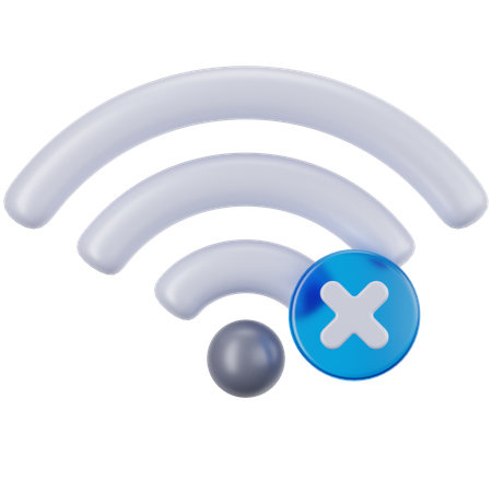 Kein WLAN-Signal  3D Icon