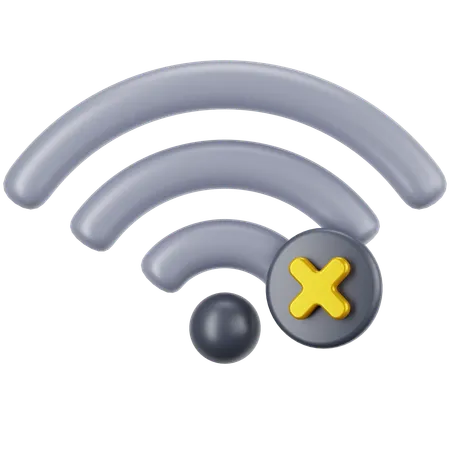 Kein WLAN-Signal  3D Icon