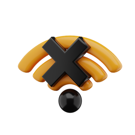 Kein WLAN-Signal  3D Icon