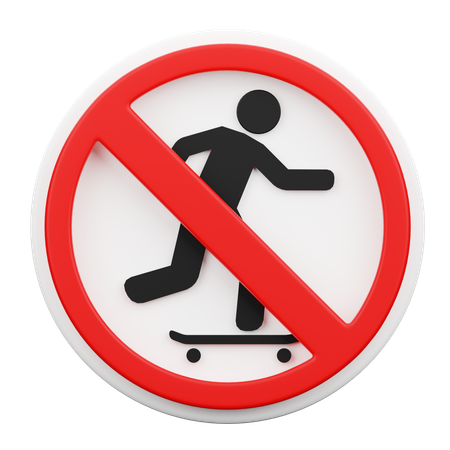 Kein Skateboard  3D Icon