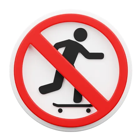 Kein Skateboard  3D Icon