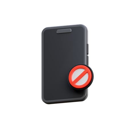 Kein Smartphone  3D Icon