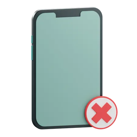 Kein Smartphone  3D Icon