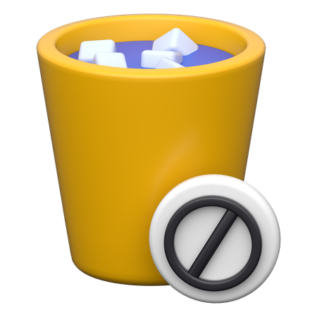 Kein Trinken  3D Icon