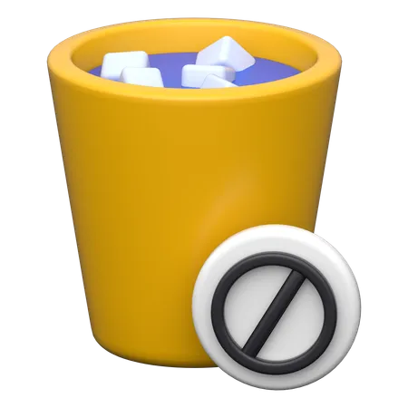 Kein Trinken  3D Icon