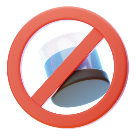 Kein Getränk  3D Icon