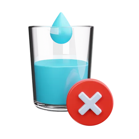 Kein Trinkwasser  3D Icon