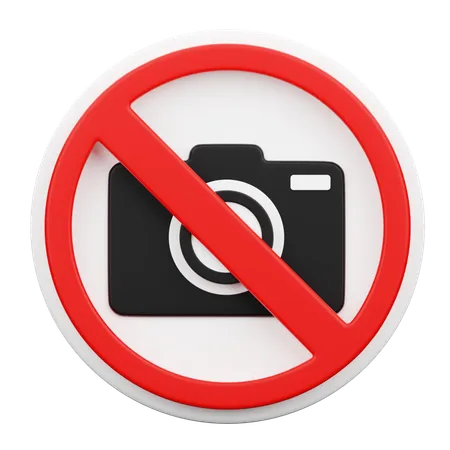 Keine Fotografie  3D Icon