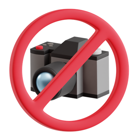 Keine Fotografie  3D Icon