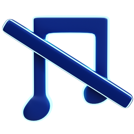 Keine Musik  3D Icon