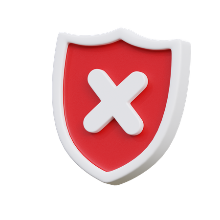 Keine Sicherheit  3D Icon