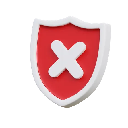 Keine Sicherheit  3D Icon