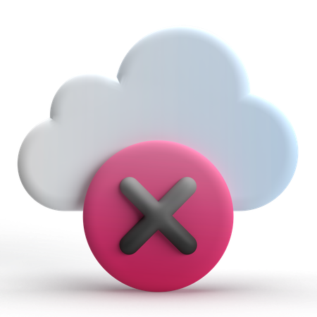 Keine Wolke  3D Icon