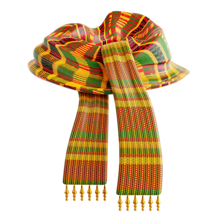 Écharpe kente  3D Icon