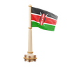 kenya flag 3d illustration