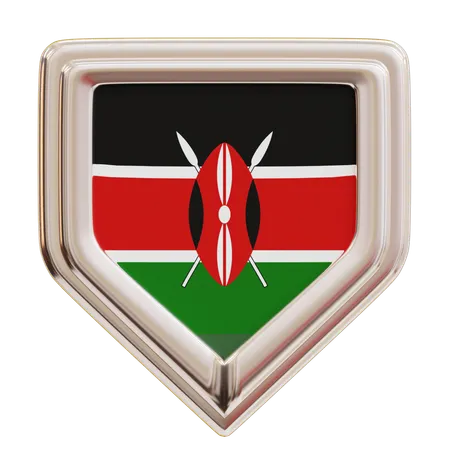 Kenya National Flag  3D Icon