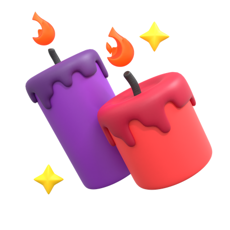 Kerze  3D Icon