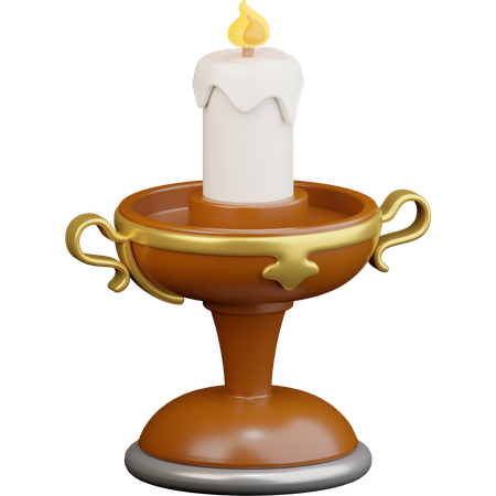 Kerzenständer  3D Icon