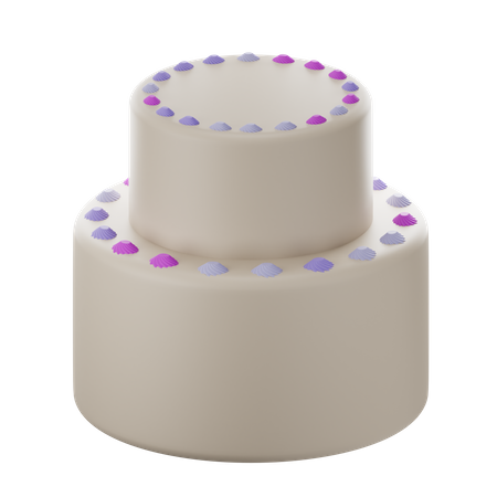 Kerze Kuchen  3D Icon