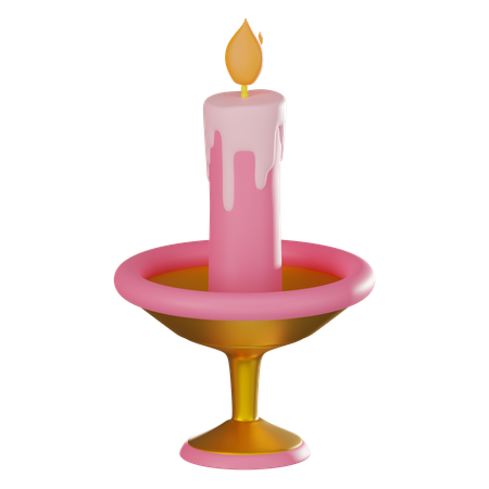 Kerzenständer  3D Icon