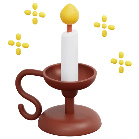 Kerzenständer  3D Icon