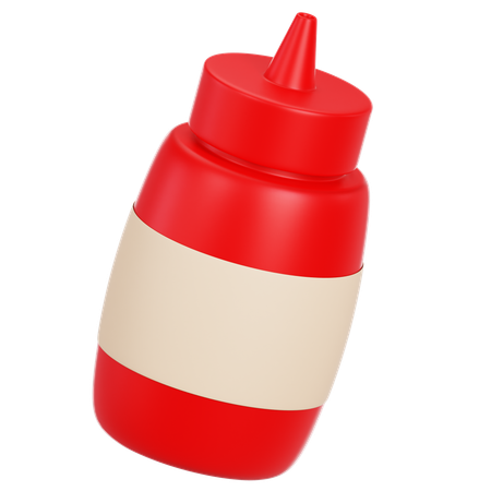 Ketchup  3D Icon