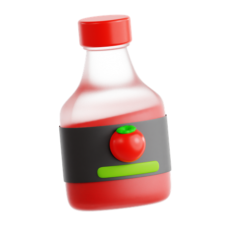 Ketchup  3D Icon