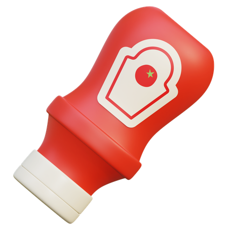Ketchup  3D Icon