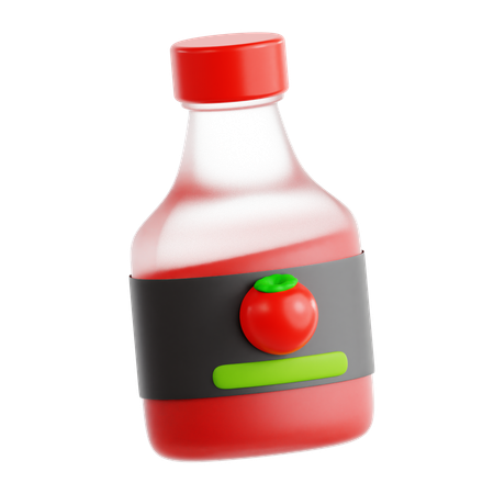 Ketchup  3D Icon