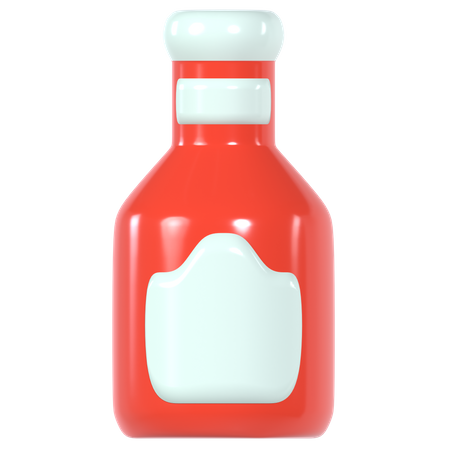 Ketchup  3D Icon