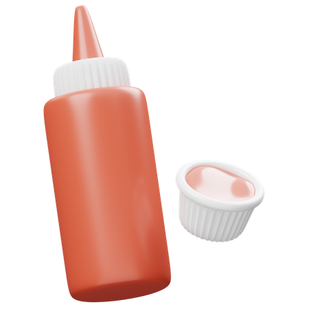Ketchup  3D Icon